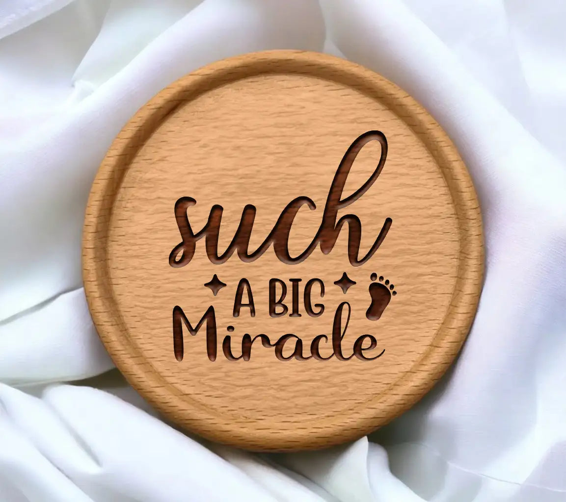  Such a Big Miracle Baby Footprint SVG SVG
