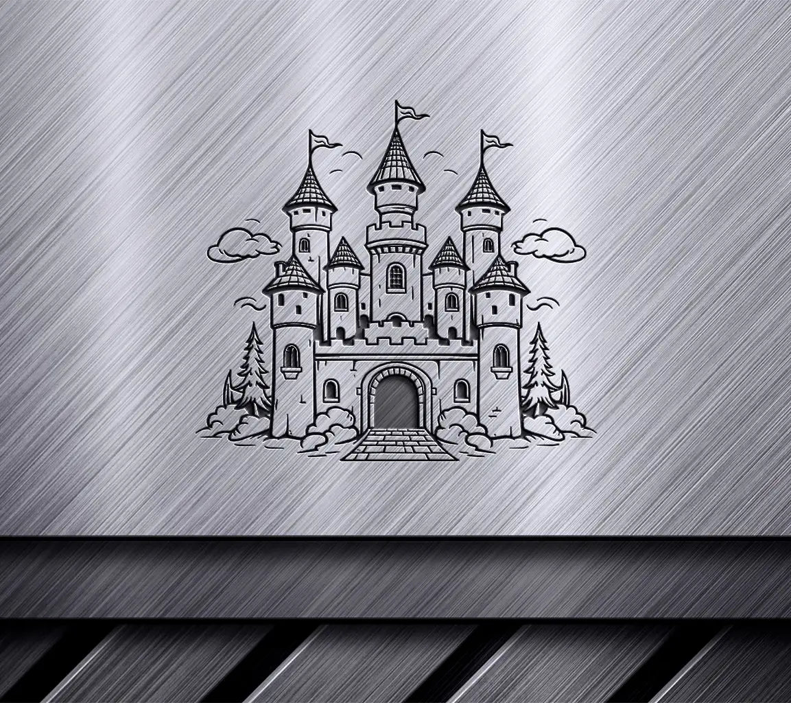  Castle with Flag SVG - Quest for the Crystal Skull SVG