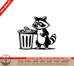 Raccoons Midnight Loot SVG PNG JPG AI PDF DXF EPS  WebP Digital Download 
