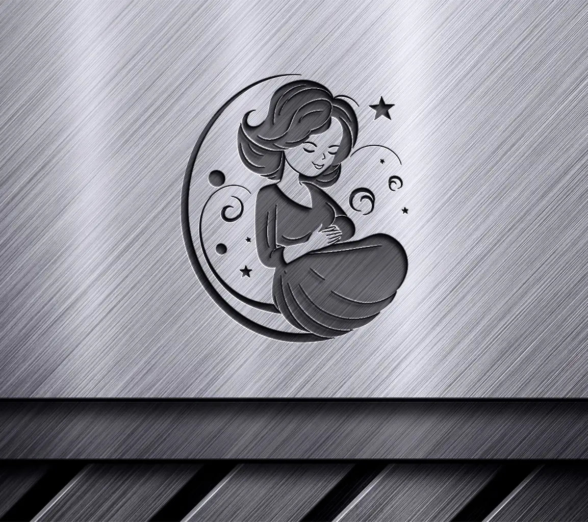  Pregnant Woman SVG - Expectant Mother Icon, Design Design SVG