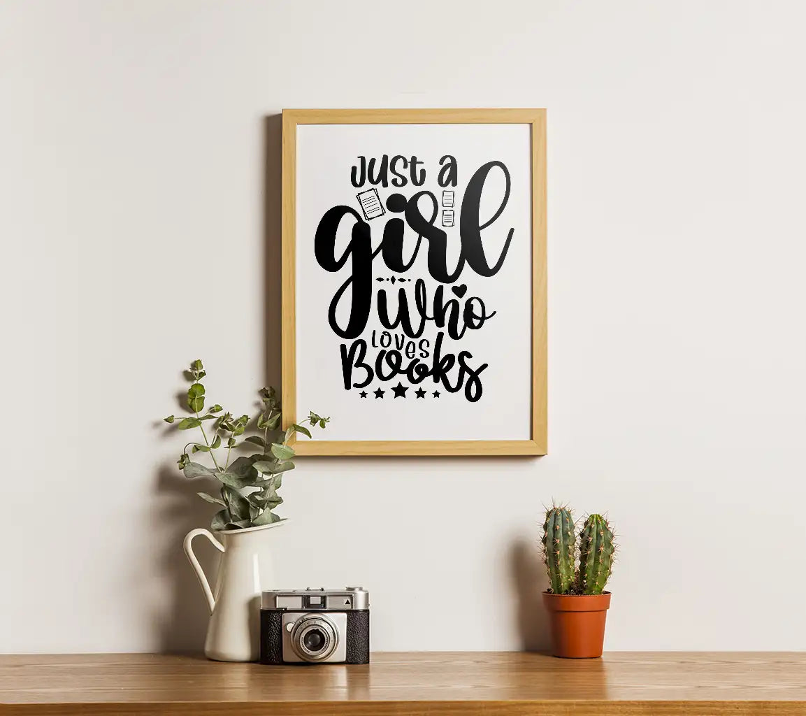 Book Lover Girl SVG SVG