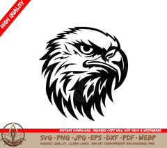 Regal Bird of Prey Eagle Logo Design Flight s Elegance Black Eagle Symbol SVG 