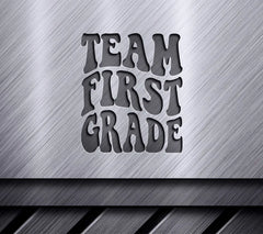 Retro First Grade Team SVG -  Design SVG
