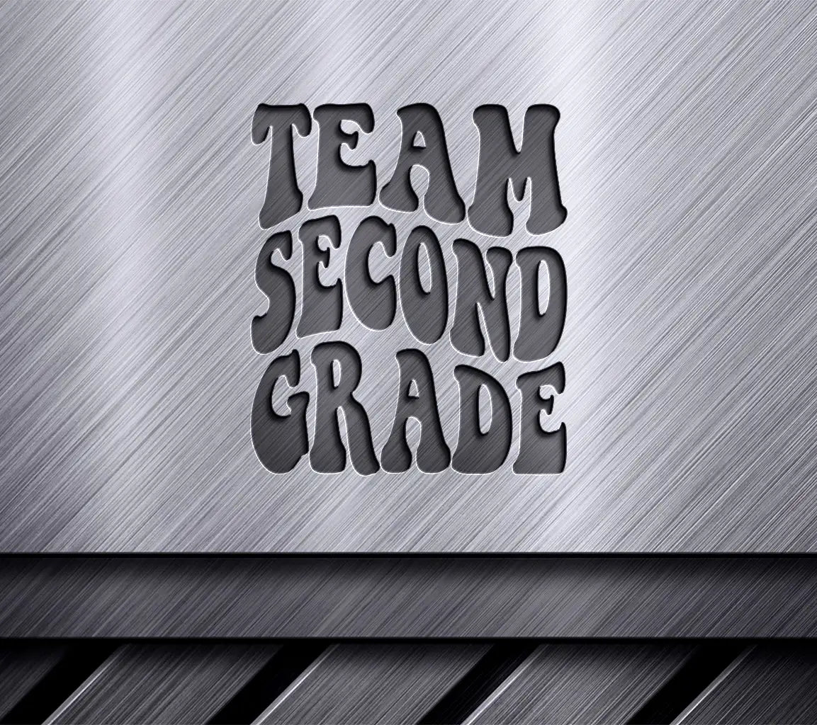 Retro Second Grade Team SVG -  Design SVG