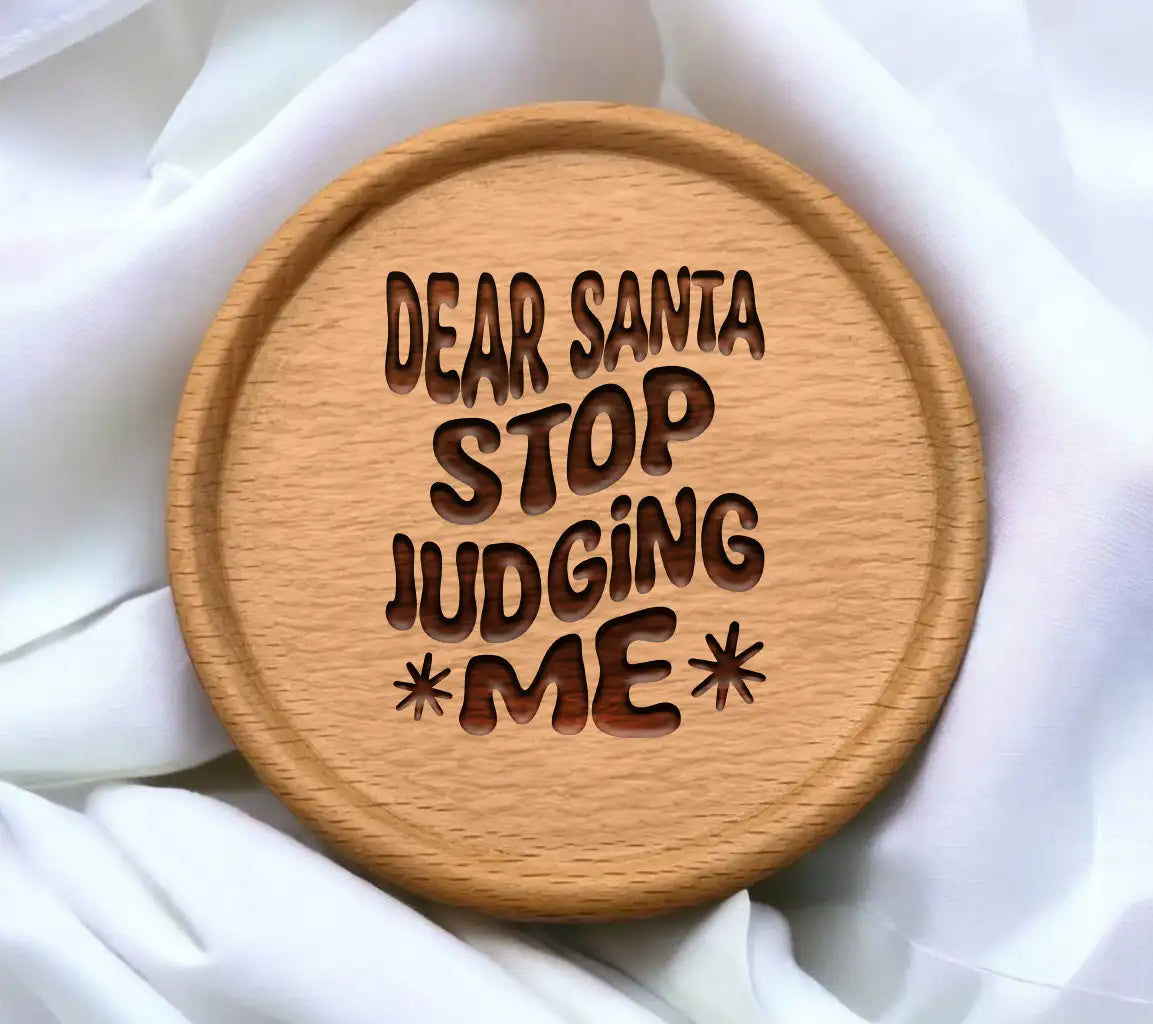 Retro Christmas Dear Santa Stop Judging Me SVG Cut File SVG