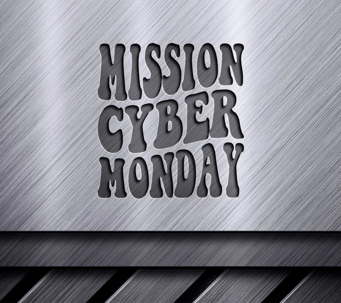 Retro Cyber Monday Mission Design SVG -  SVG