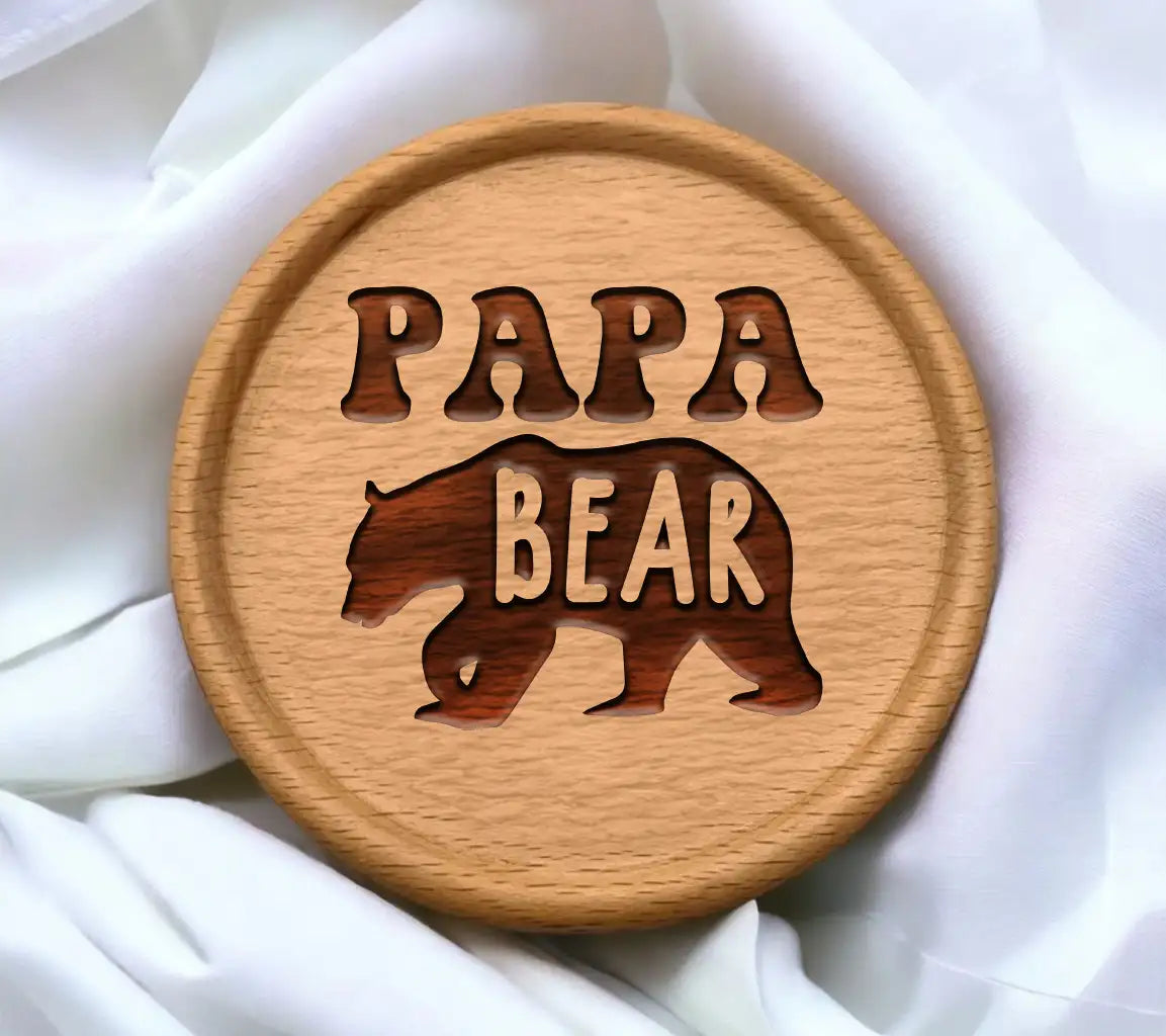 Papa Heart SVG - Retro Fathers Day Design SVG