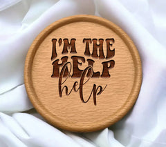 Im The Help Retro  SVG Design SVG
