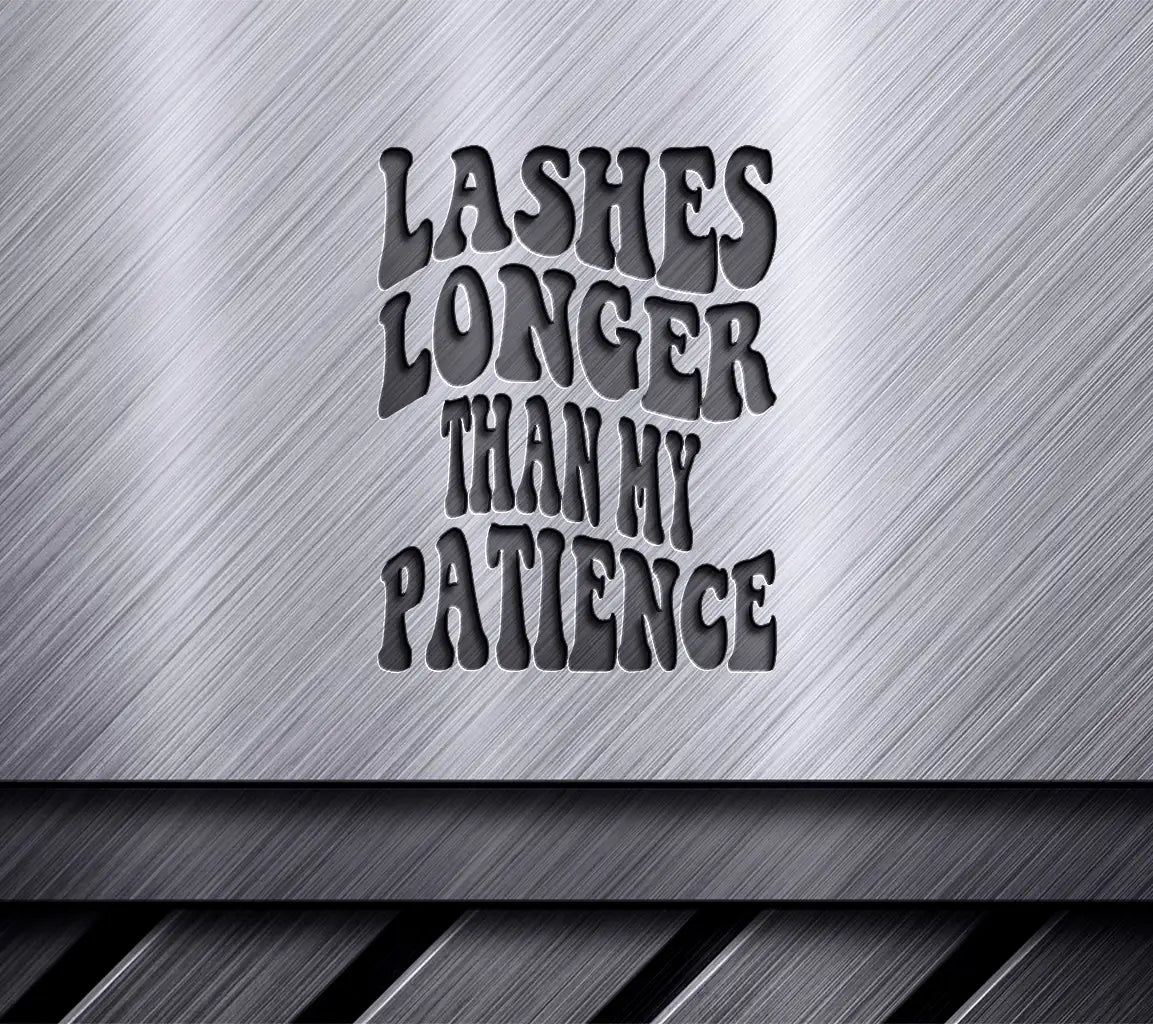 Lashes Longer Than My Patience Retro  SVG SVG