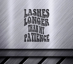 Lashes Longer Than My Patience Retro  SVG SVG