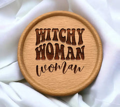 Retro Witchy Woman SVG -  Text Design SVG