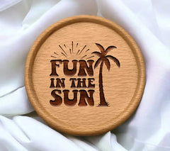 Retro Summer Fun In The Sun SVG -  Palm Tree Design SVG