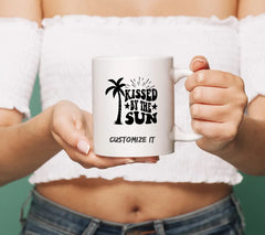 Retro Palm Tree Silhouette SVG - Kissed By The Sun SVG