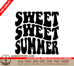 Retro  Sweet Summer SVG Design Design SVG
