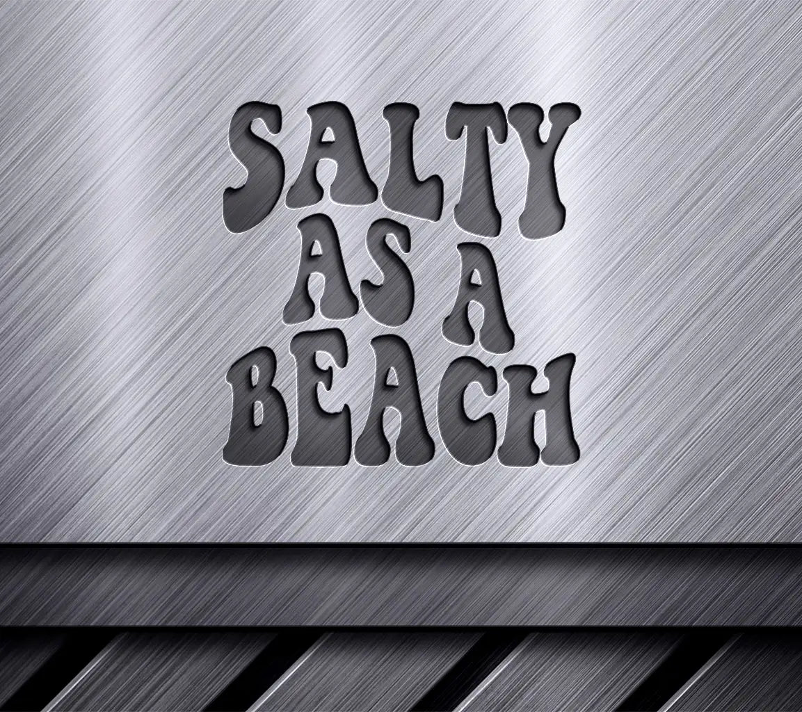 Salty As A Beach Retro Summer SVG Design -  SVG