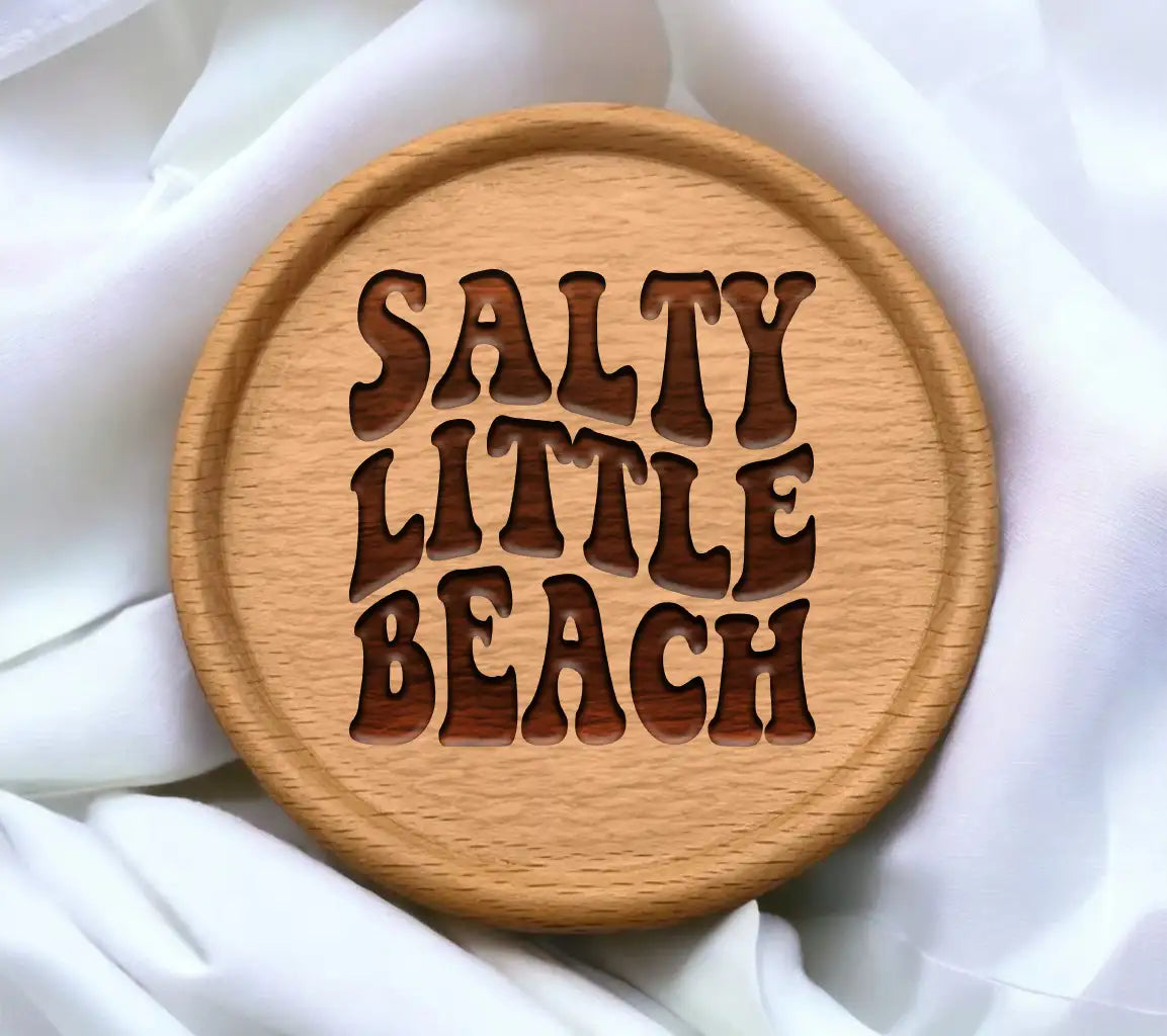 Salty Little Beach Retro Summer  Design SVG SVG