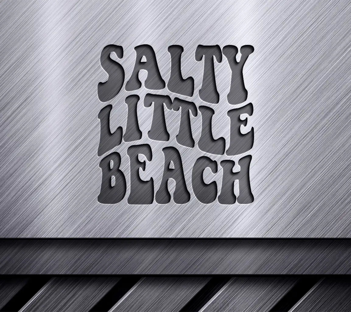 Salty Little Beach Retro Summer  Design SVG SVG