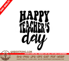 Retro  Happy Teachers Day SVG SVG