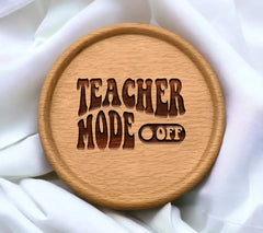 Retro Teacher Mode Off SVG -  Design SVG