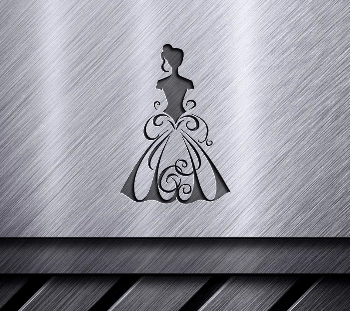  Runway Dress SVG - Elegant Woman Designer Vector SVG