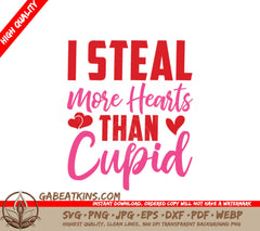 Valentines Day Steal Hearts SVG  SVG
