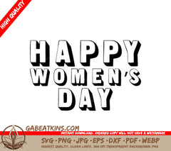 Happy Womens Day SVG  SVG