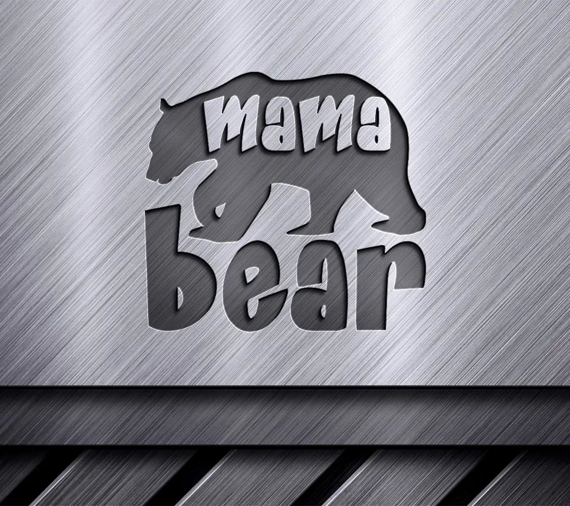 Mama Bear Silhouette SVG SVG
