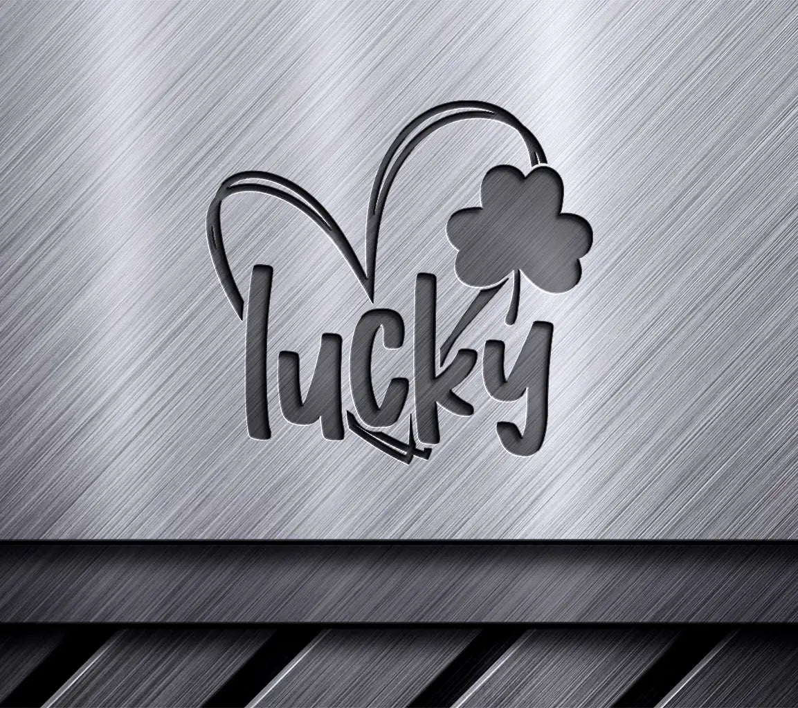 Lucky Heart Shamrock SVG  SVG