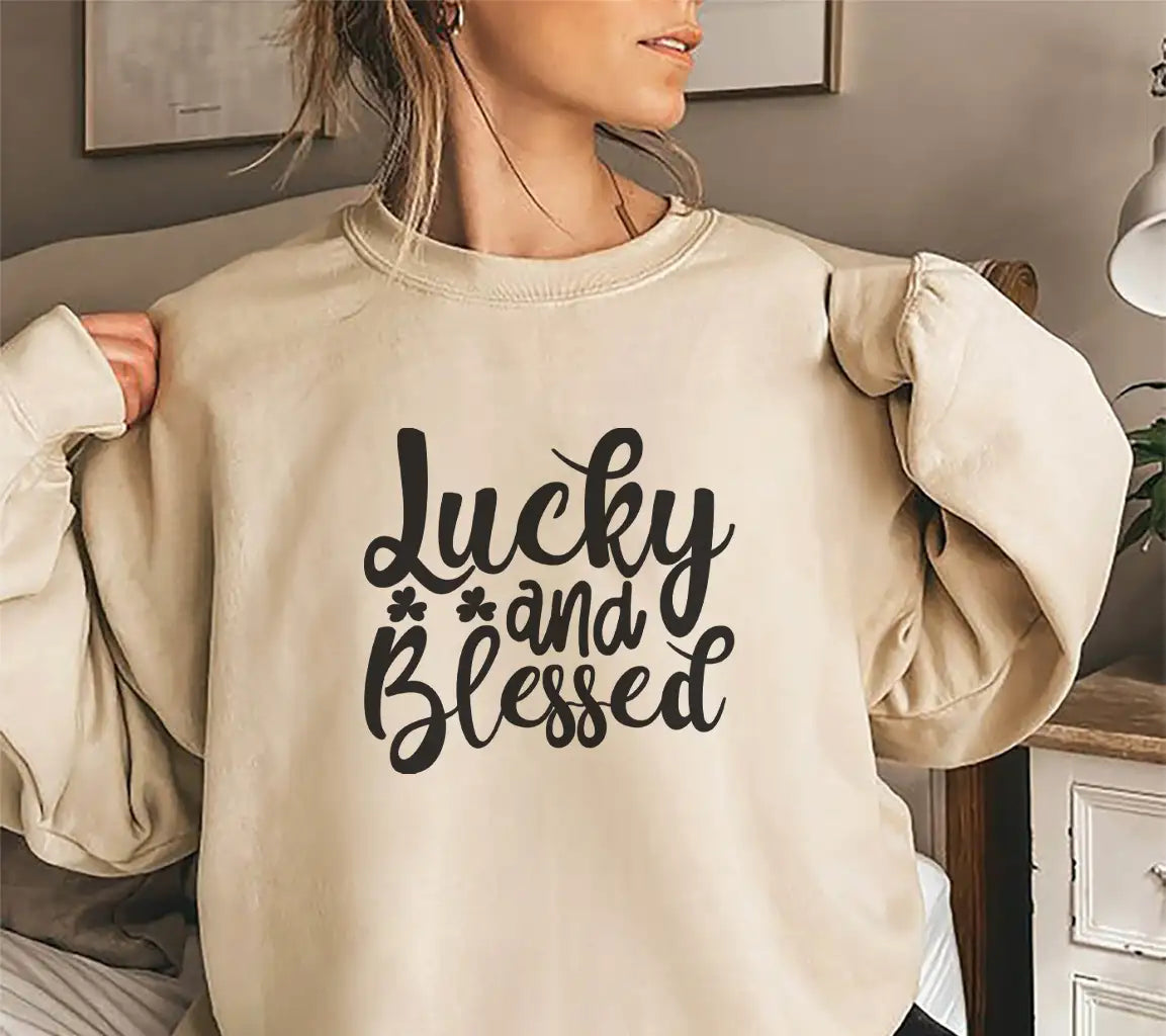 Lucky & Blessed St. Patricks Day SVG SVG