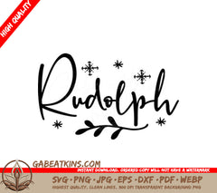 Rudolph Reindeer SVG  SVG