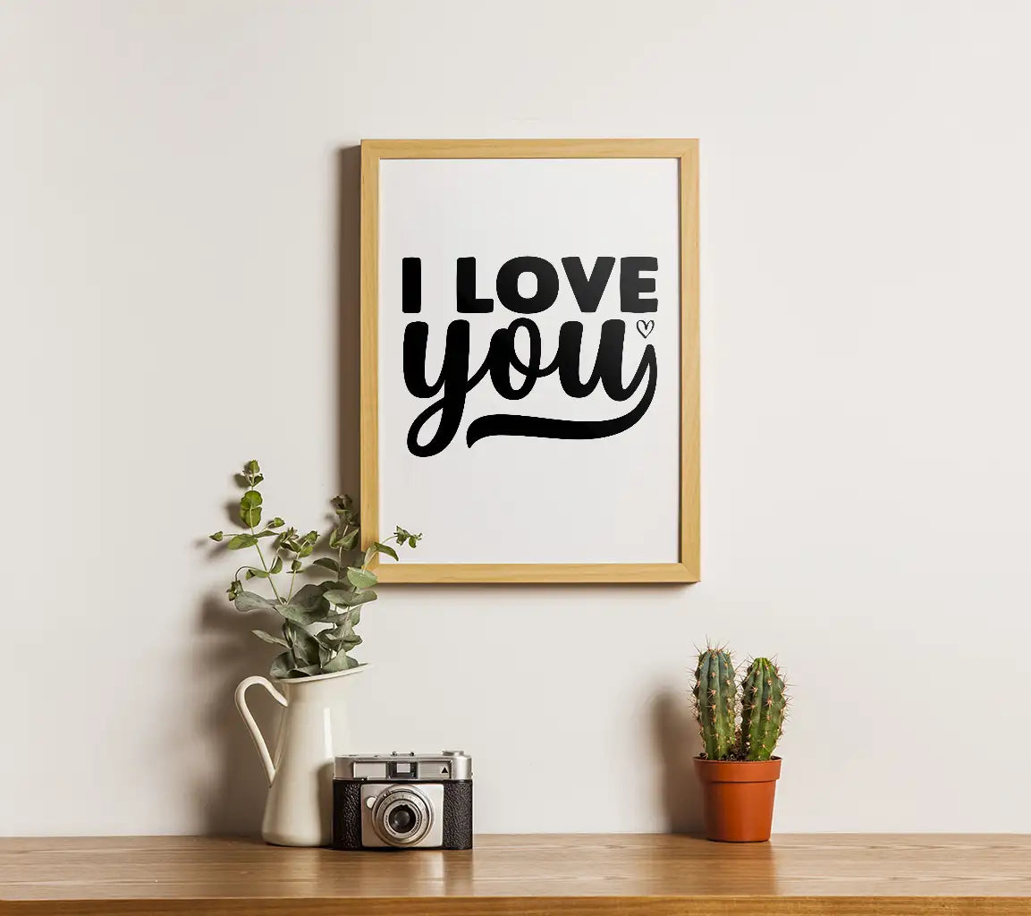 I Love You Silhouette SVG SVG