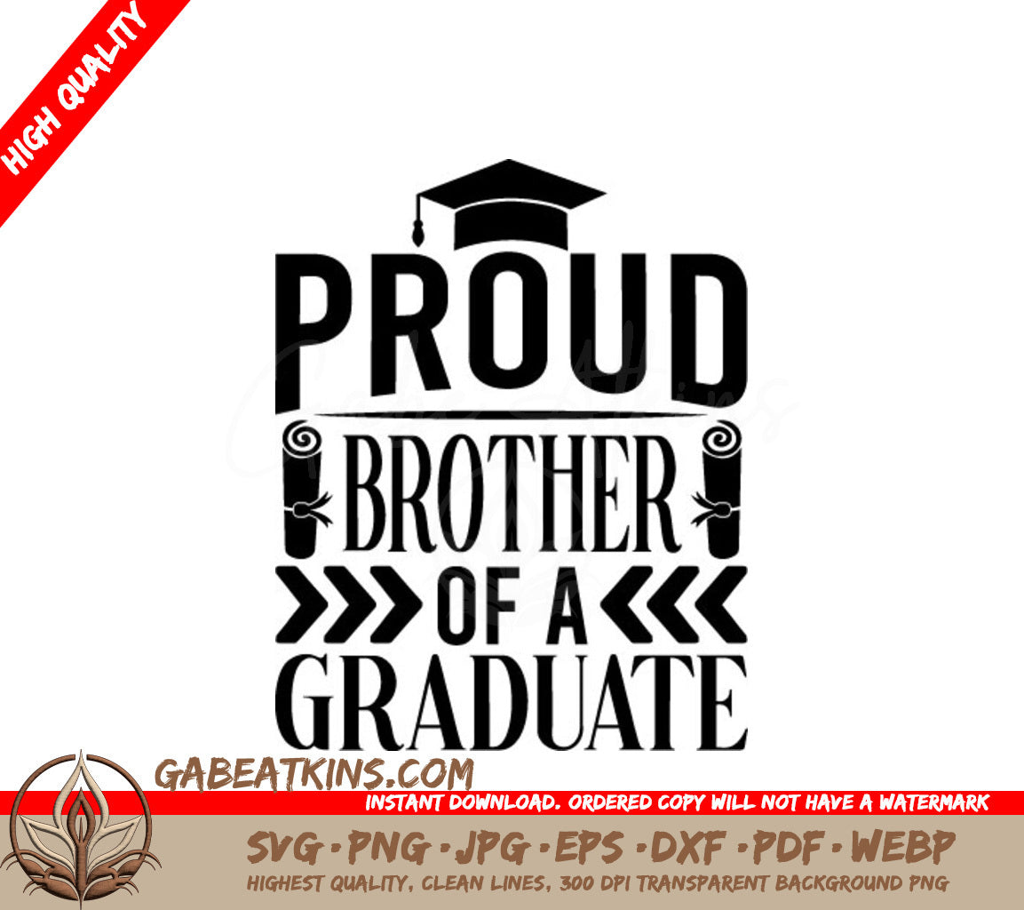 Proud Brother Graduate SVG  SVG