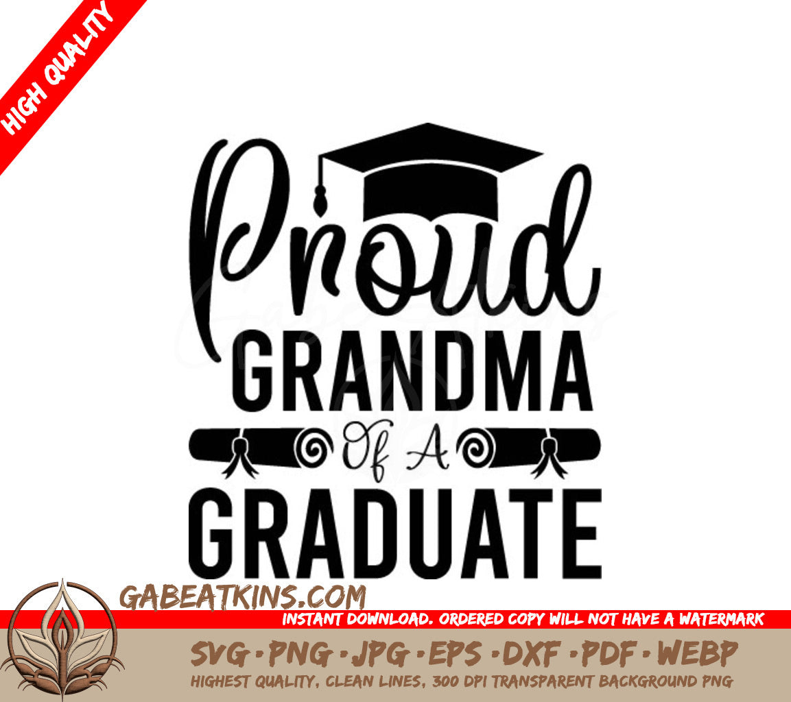 Proud Grandma Graduate SVG  SVG