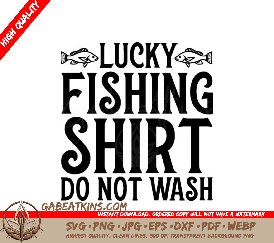 Lucky Fishing Shirt SVG  SVG