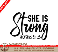 She Is Strong SVG  SVG