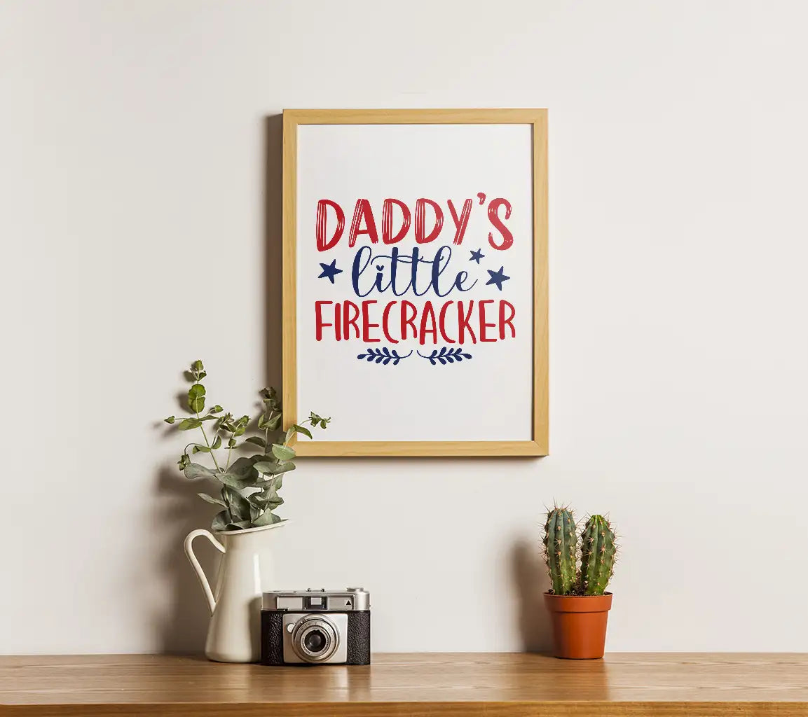 Daddys Little Firecracker SVG  SVG