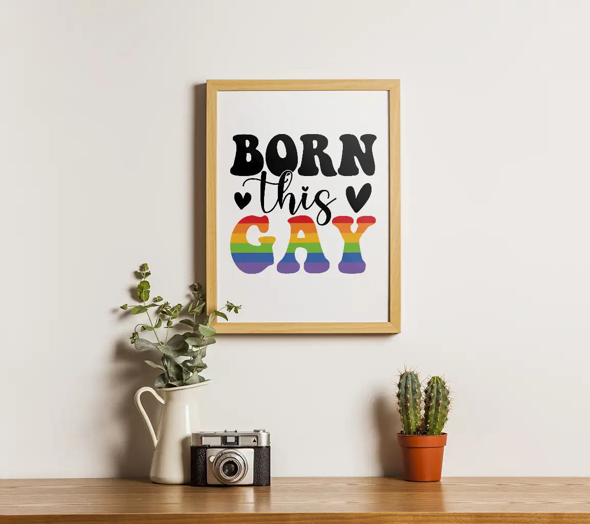 Born This Gay Rainbow SVG  SVG