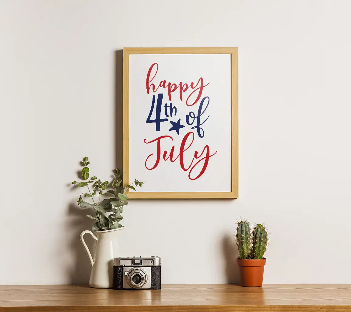4th of July SVG Greeting Card  SVG