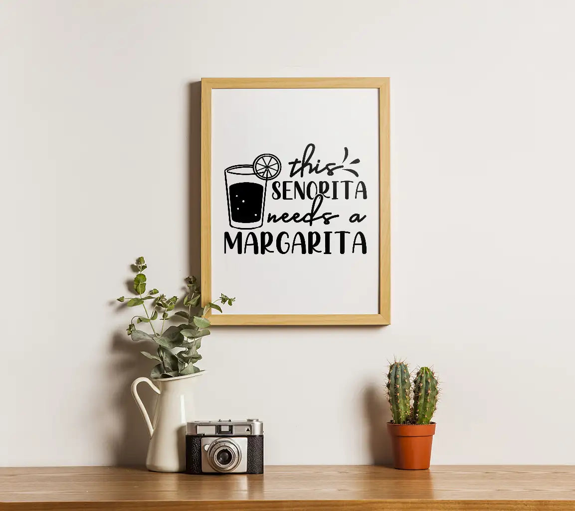 Senorita Margarita SVG Design SVG