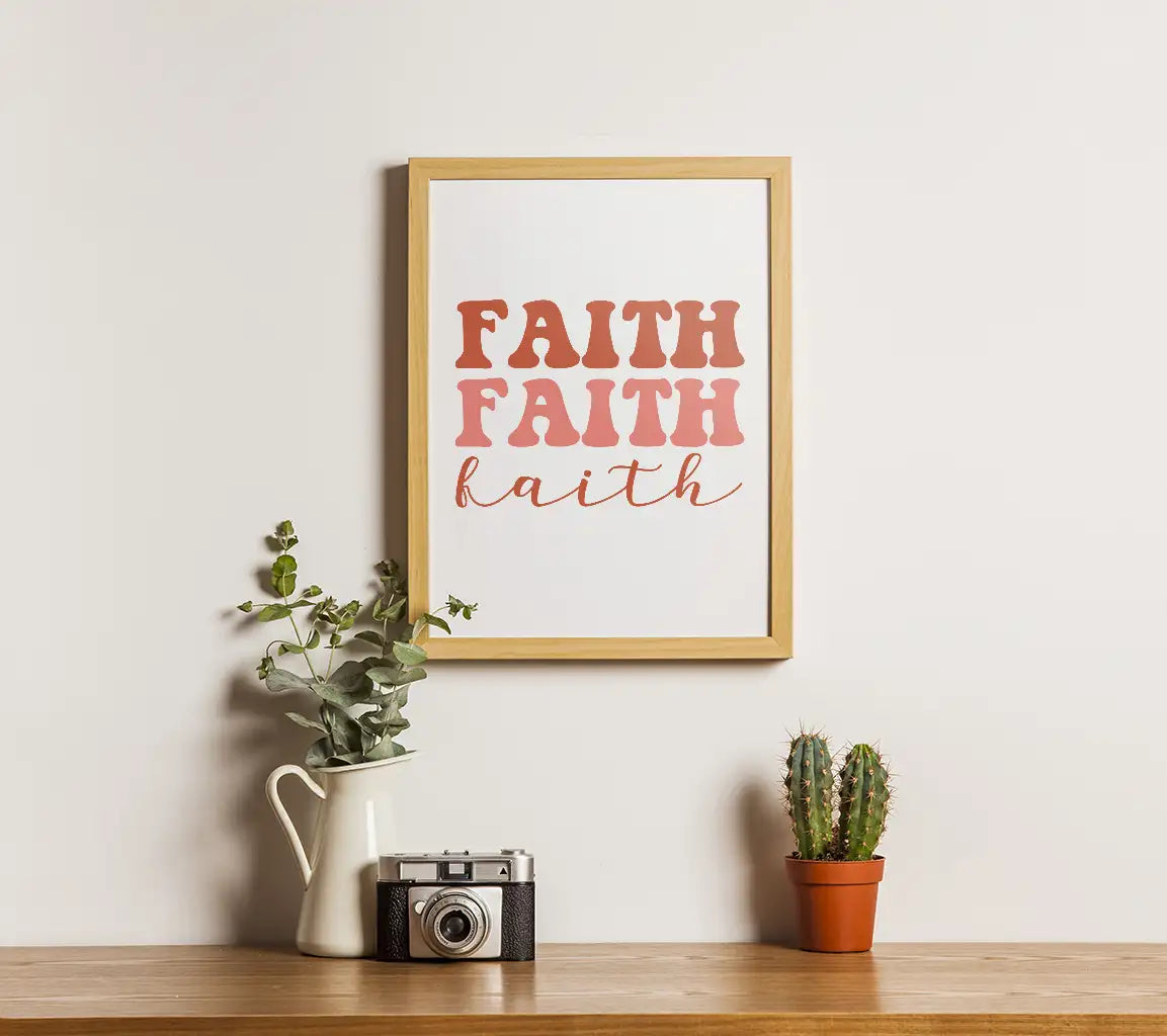 Retro Christian Faith Design SVG  SVG