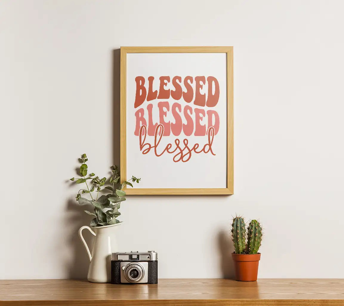 Blessed Retro Christian SVG  SVG