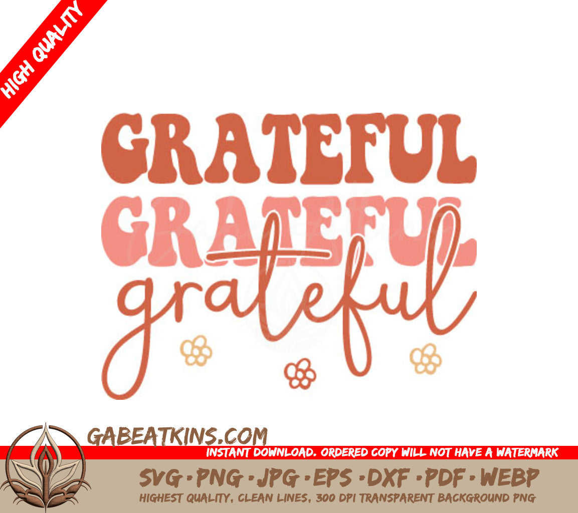 Grateful Flowers SVG  SVG