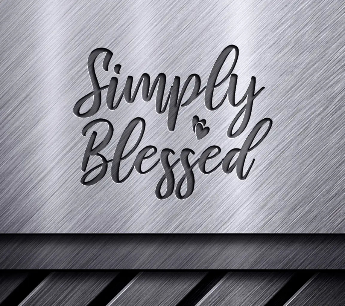 Simply Blessed Heart SVG  SVG