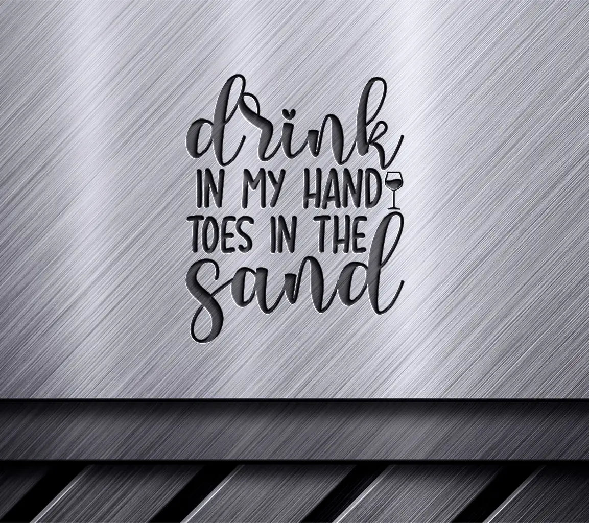 Summer Drink & Sand SVG  SVG