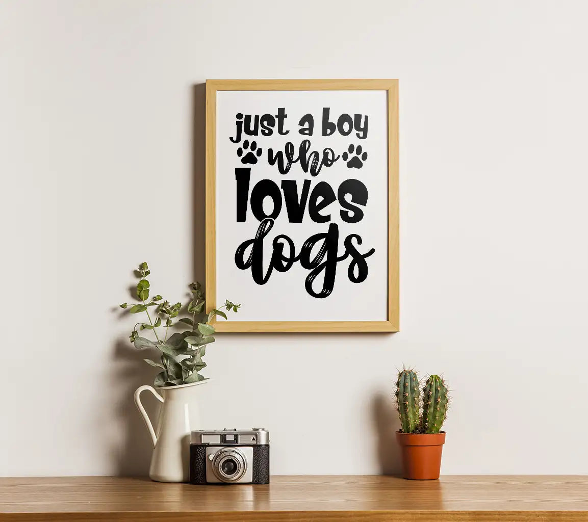 Boy Who Loves Dogs SVG  SVG