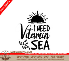 Vitamin Sea Sunset SVG  SVG