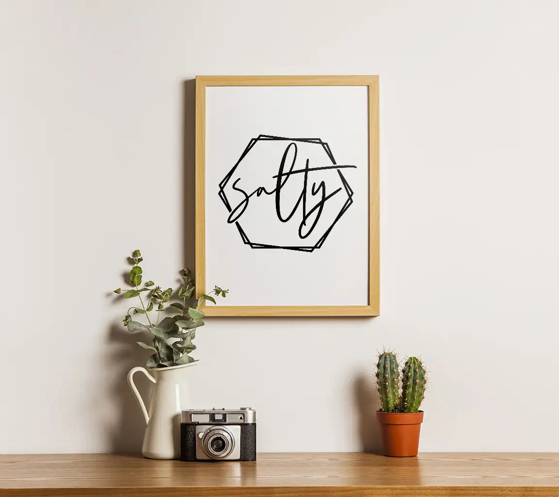 Salty Hexagon Design SVG SVG
