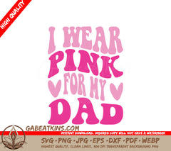 Pink Ribbon Dad SVG  SVG
