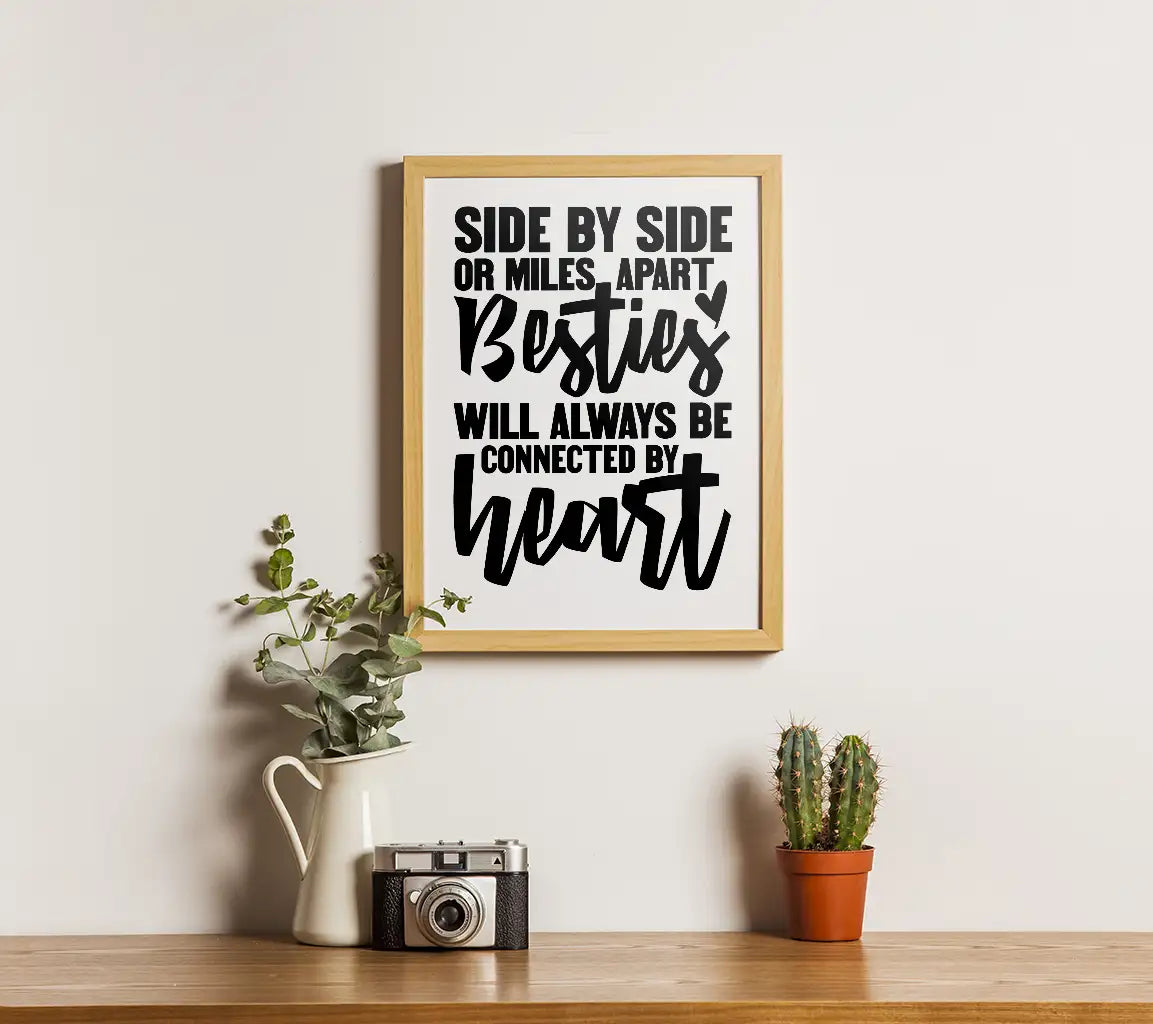 Besties Connected By Heart SVG SVG