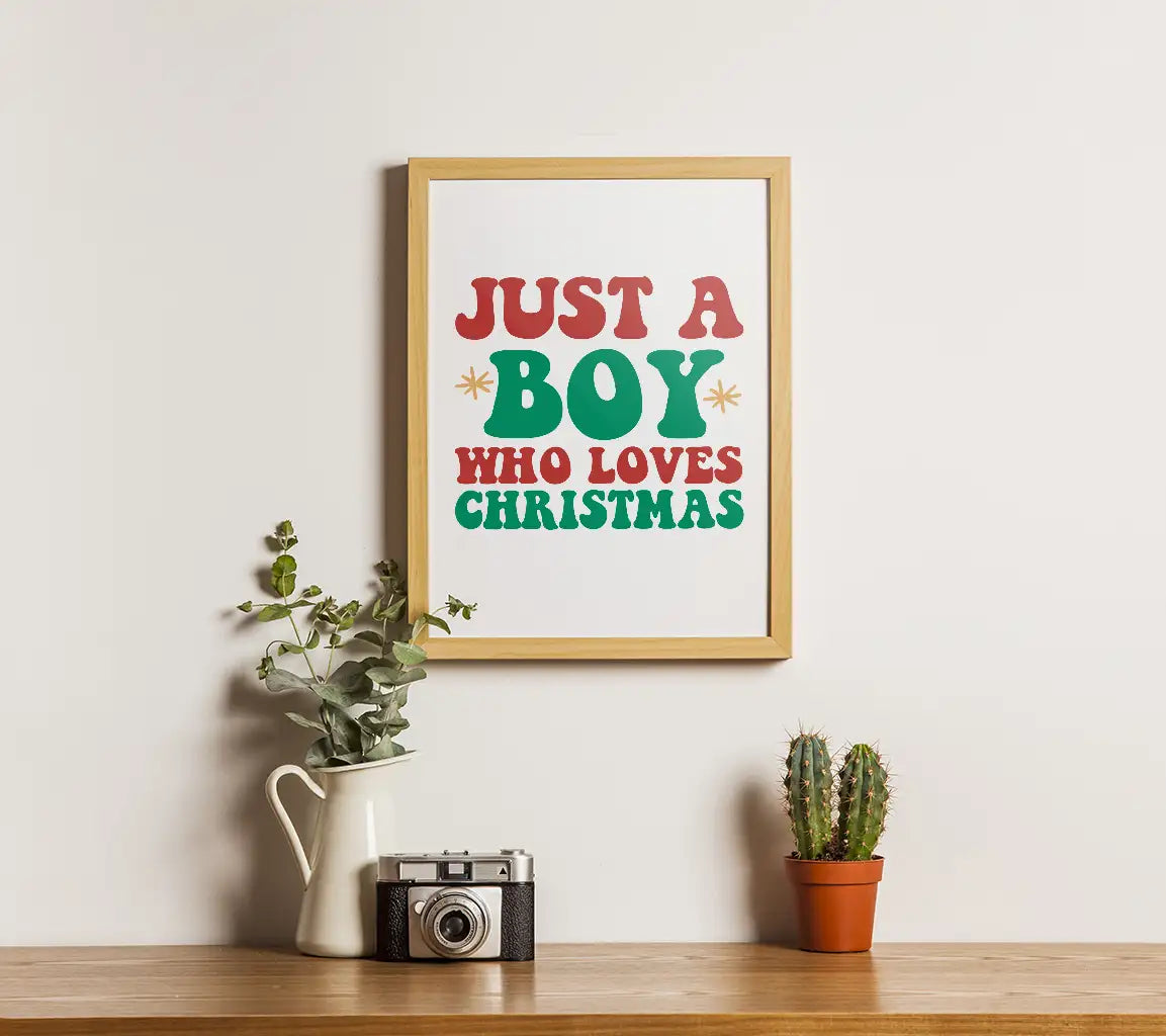 Boy Loves Christmas SVG  SVG